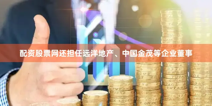 配资股票网还担任远洋地产、中国金茂等企业董事
